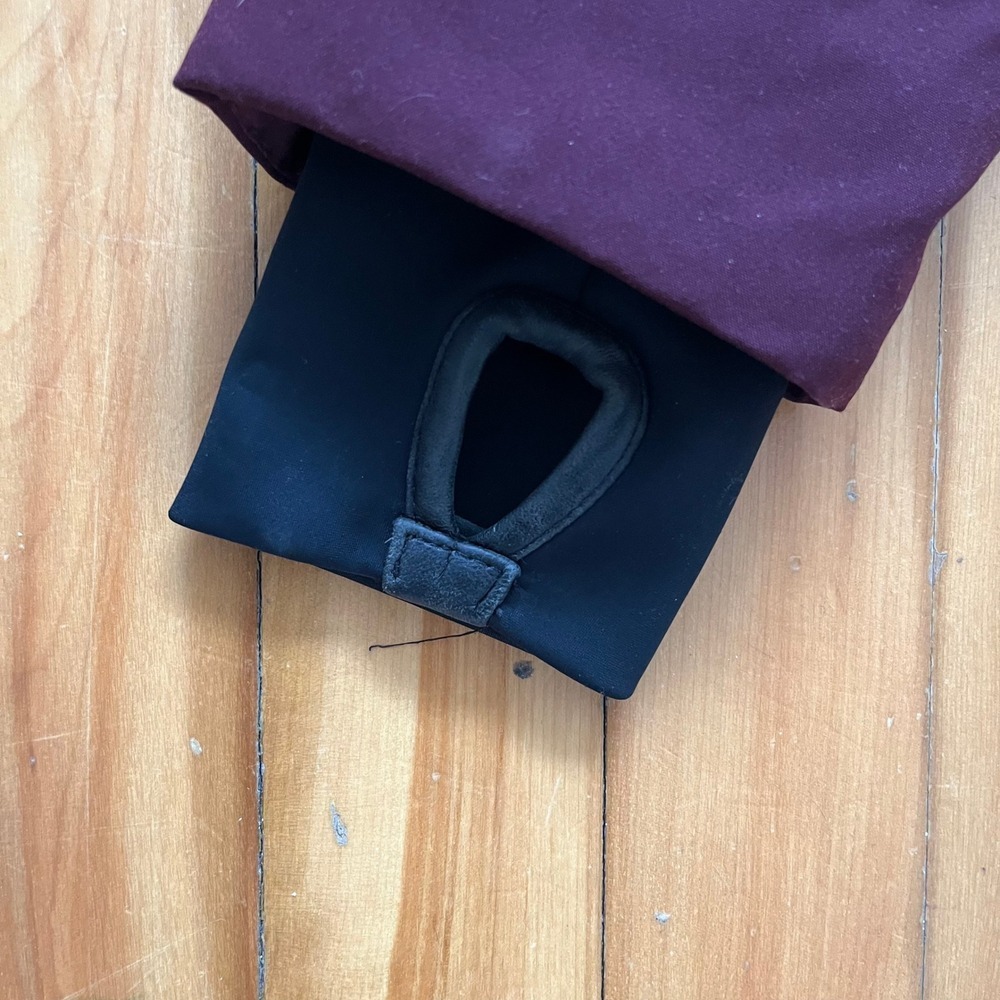 Rudsak Burgundy Down Parka with Raccoon and Rabbit Fur Trim Hood Leather Accents - Picture 4 of 9